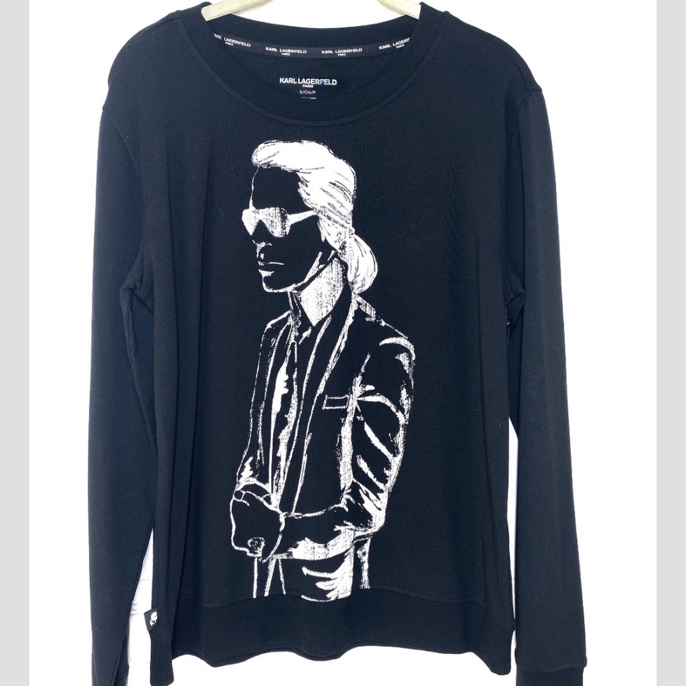 NEW Karl Lagerfeld Paris Graphic Sweater
